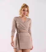 Cropped Transpassado NYX Nude - Imagem 5