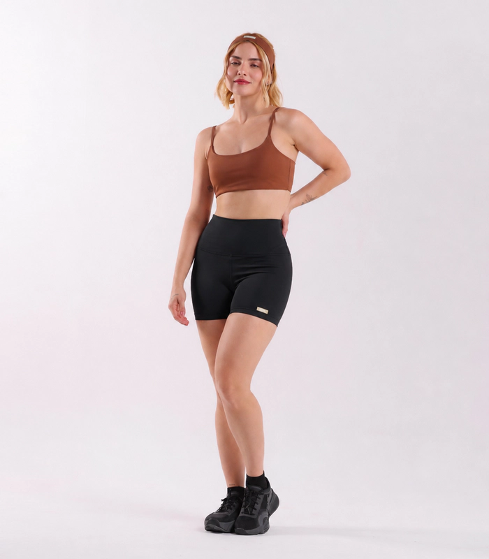 Short SELENE LISO preto_1 Short Selene Liso Preto - Imagem 1