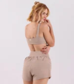 Short Duplo Atena com Bolso Nude - Imagem 7