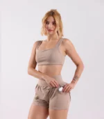 Short Duplo Atena com Bolso Nude - Imagem 4