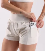 Short Duplo Atena com Bolso Off White - Imagem 6