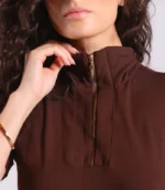 Blusa Pólo Ébero HĒRA Marrom - Imagem 5