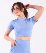 Cropped Glossy Azul HĒRA - Imagem 4