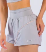 Short Duplo Lux Cinza com Bolso - Imagem 2