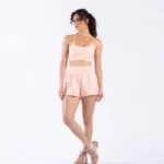 Short Duplo Lux Roseco com Bolso