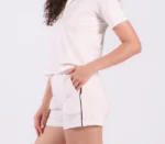 Short Ébero HĒRA Moletim Off White - Imagem 3